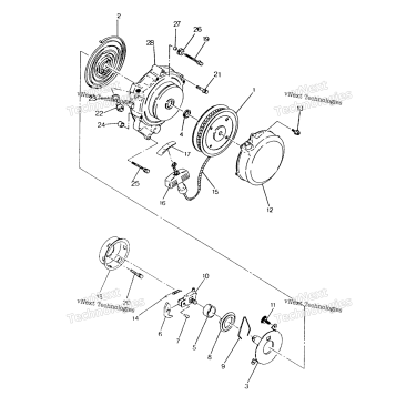 RECOIL STARTER ASSEMBLY 250 6X6