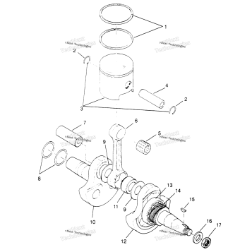 CRANKSHAFT & PISTON TRAIL BOSS