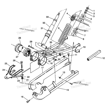 SWING ARM WELDMENT 6X6 350L (4924062406037A)