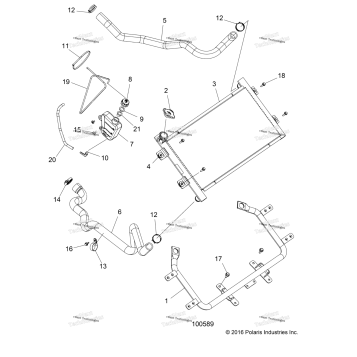 ENGINE, COOLING SYSTEM, RADIATOR