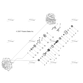 DRIVE TRAIN MAIN GEARCASE INTERNALS
