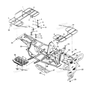 BUMPER/RACK MOUNTING 2X4 400L