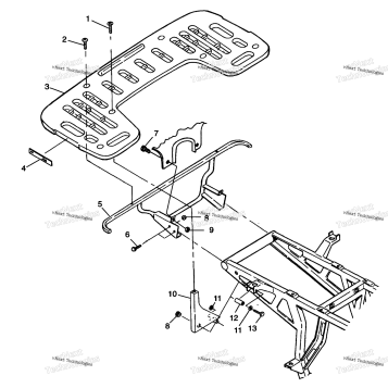 REAR RACK MOUNTING XPLORER 400L