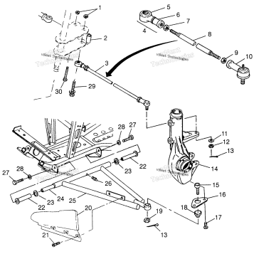 AARM/STRUT MOUNTING XPLORER 500