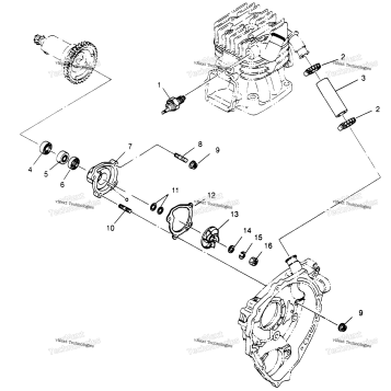WATER PUMP XPRESS 400 W969540 (4935923592D014)