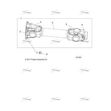 DRIVE TRAIN, PROP SHAFT, REAR