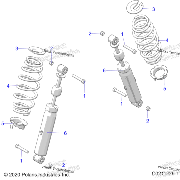 SUSPENSION, REAR SHOCK & MOUNTING