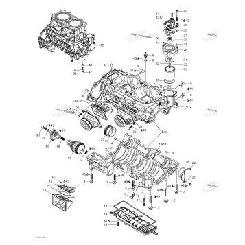 CRANKCASE, REED VALVE