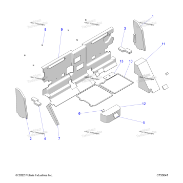 BODY, CAB FOAM AND REAR PANEL R23RSU99A9/AJ/AK/AX/B9/BJ/BK/BX