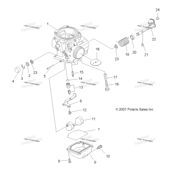 ENGINE, CARBURETOR, LOWER