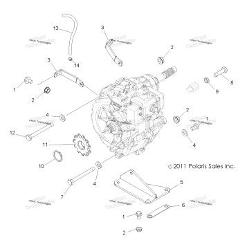 DRIVE TRAIN, MAIN GEARCASE MOUNTING