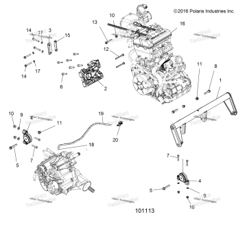 ENGINE, TRANSMISSION MOUNTING & LONG BLOCK