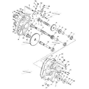 GEARCASE ASSEMBLY NORWEGIAN 350 4X4
