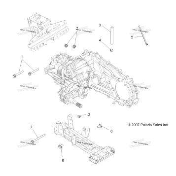 DRIVE TRAIN, MAIN GEARCASE MOUNTING