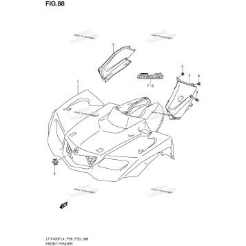 FRONT FENDER (LT-F400FL4 P33)