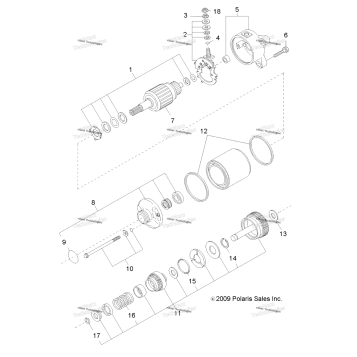 ENGINE, STARTING MOTOR
