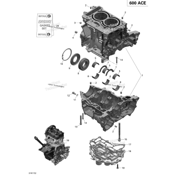 CRANKCASE - 600 ACE