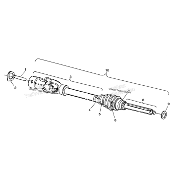 CV JOINT 6X6 350L
