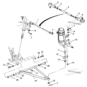 STEERING/AARM ASSEMBLY TRAIL BOSS