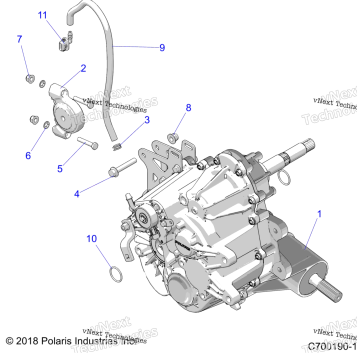DRIVE TRAIN, MAIN GEARCASE MOUNTING