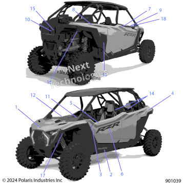 BODY, DECALS Z25X4D92AA/BA