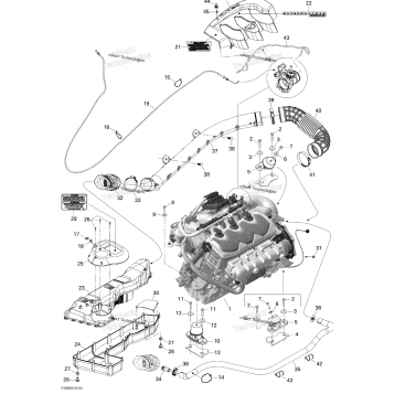 ENGINE AND AIR INTAKE SILENCER