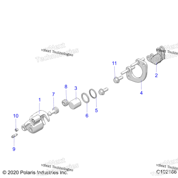 BRAKES, FRONT CALIPER