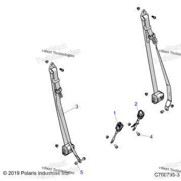 BODY, SEAT BELT MOUNTING