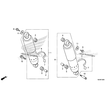 REAR SHOCK ABSORBER (1)