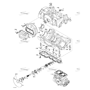 CRANKCASE, ROTARY VALVE
