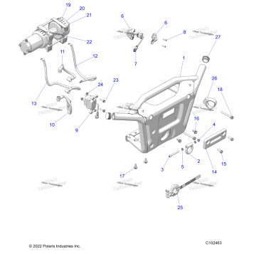 BODY, FRONT BUMPER WINCH & MOUNTING