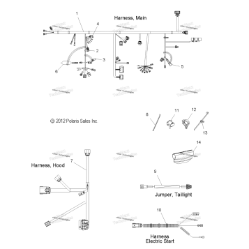 ELECTRICAL, WIRE HARNESS ALL OPTIONS
