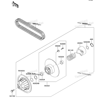 DRIVEN CONVERTER/DRIVE BELT