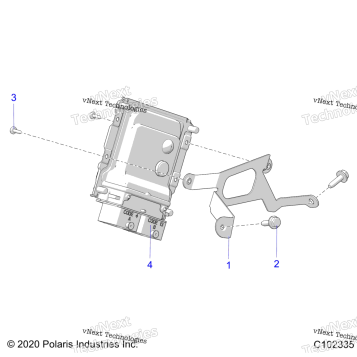 ELECTRICAL, ECU MOUNTING