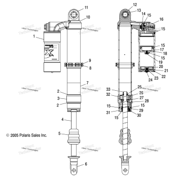 SHOCK, REAR A06GP50AB