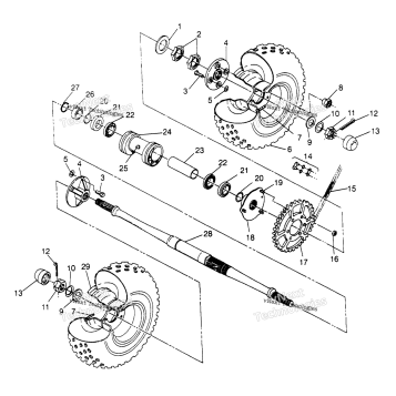 REAR WHEEL DRIVE ASSEMBLY