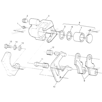 FRONT BRAKE SPORTSMAN 4X4