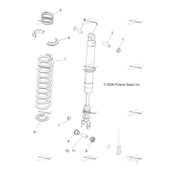 SHOCK, REAR, MOUNTING