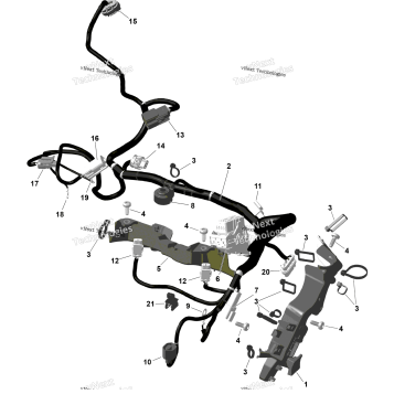 ROTAX - ENGINE HARNESS AND ELECTRONIC MODULE