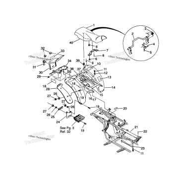 REAR CAB ASSEMBLY 2X4 350L