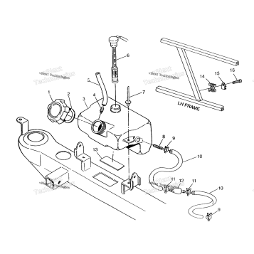 OIL TANK ASSEMBLY 6X6 400L, SWEDISH & NORWEGIAN N948740