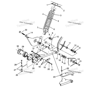 SWING ARM/SHOCK MOUNTING TRAIL BLAZER