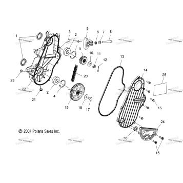 DRIVE CHAIN, CHAINCASE