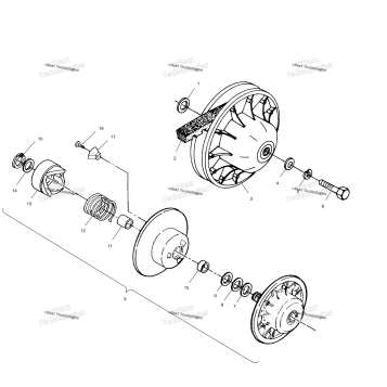 DRIVEN CLUTCH A02CB32AA/AB/FC