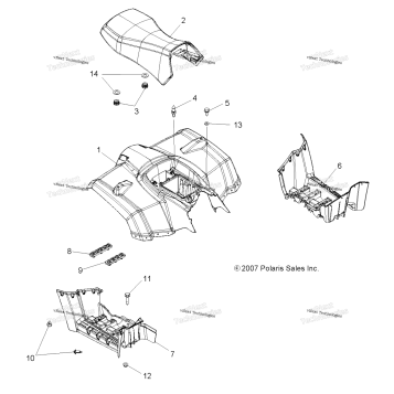 BODY, REAR CAB & SEAT