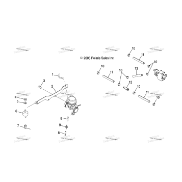CARBURETOR MOUNTING & FUEL PUMP/LINES