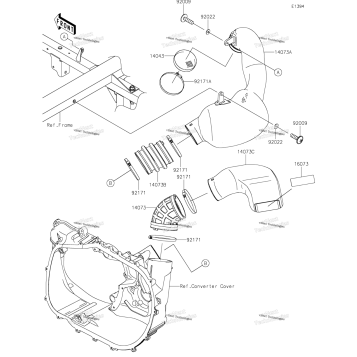 AIR CLEANER-BELT CONVERTER