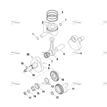 CRANKSHAFT & PISTON A01CL50AA