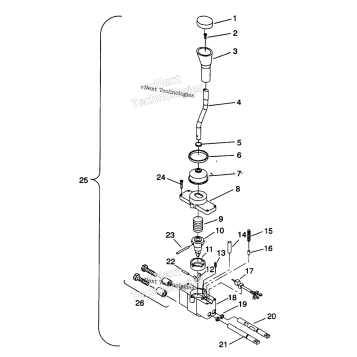 SHIFT LINKAGE ASSEMBLY 6X6 350L