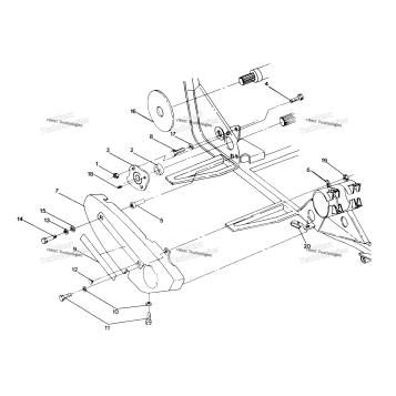 RH CHAIN COVER ASSEMBLY 250 4X4